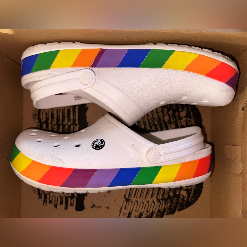 CROCS Rainbow Band Clog